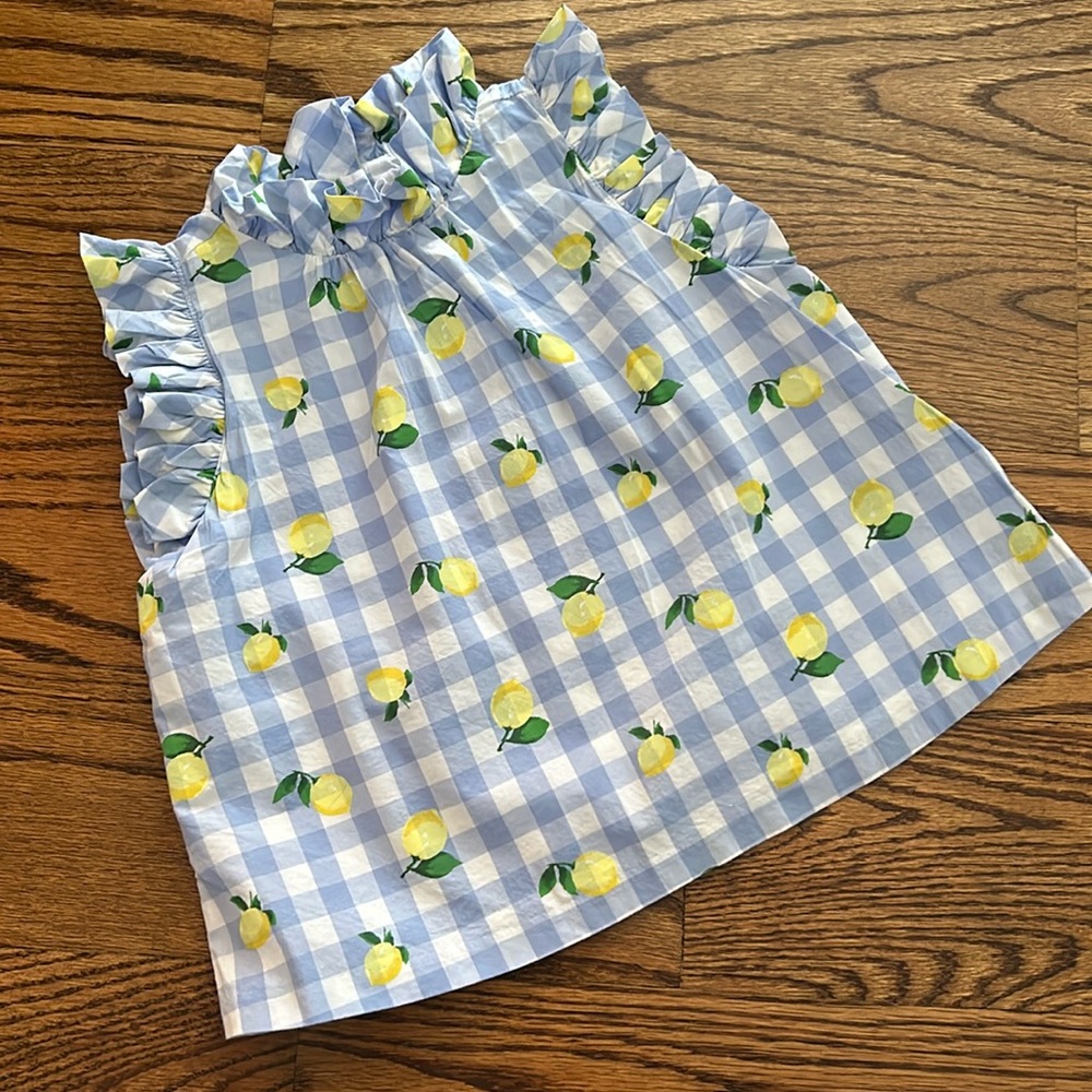 Girls Size 7 Janie and Jack Ruffle Shirt